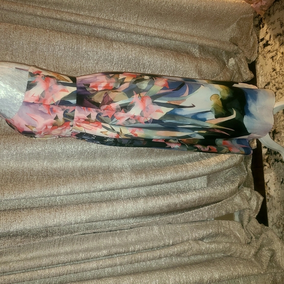 Anthropologie Corey Lynn Calter Multicolor Floral Midi Dress - Picture 7 of 10